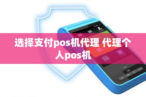 选择支付pos机代理 代理个人pos机