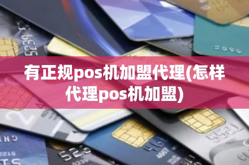 有正规pos机加盟代理(怎样代理pos机加盟)