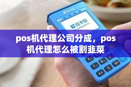 pos机代理公司分成，pos机代理怎么被割韭菜