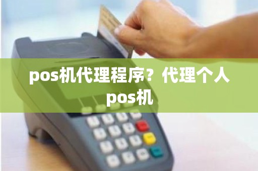 pos机代理程序？代理个人pos机