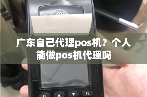 广东自己代理pos机？个人能做pos机代理吗