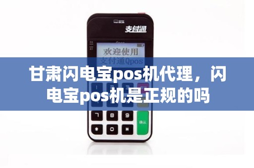 甘肃闪电宝pos机代理，闪电宝pos机是正规的吗