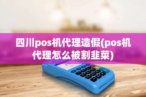 四川pos机代理造假(pos机代理怎么被割韭菜)
