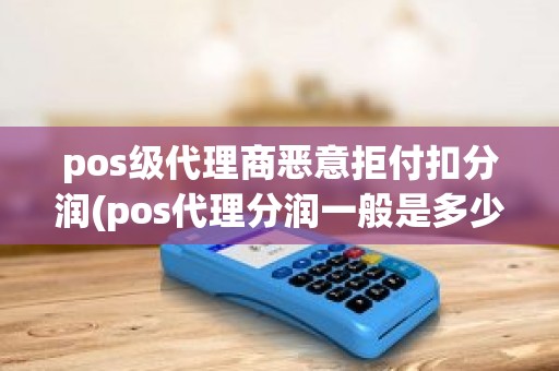 pos级代理商恶意拒付扣分润(pos代理分润一般是多少) pos级代理商恶意拒付扣分润(pos代理分润一般是多少)