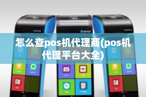 怎么查pos机代理商(pos机代理平台大全)