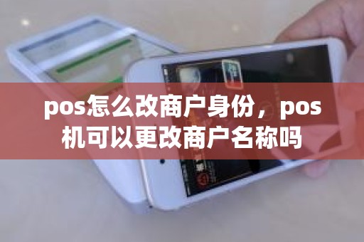 pos怎么改商户身份，pos机可以更改商户名称吗