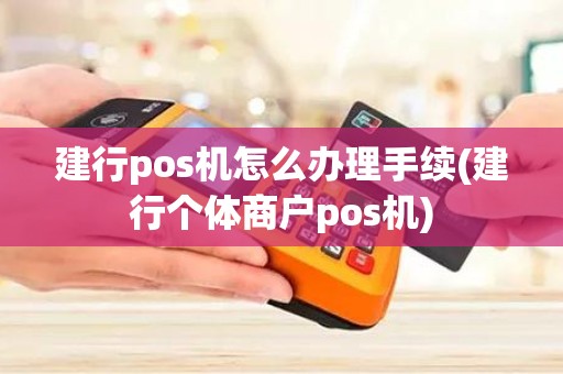 建行pos机怎么办理手续(建行个体商户pos机)