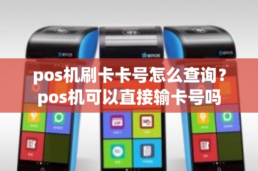 pos机刷卡卡号怎么查询？pos机可以直接输卡号吗