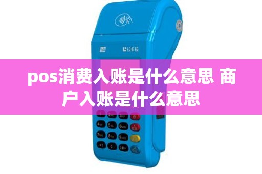 pos消费入账是什么意思 商户入账是什么意思