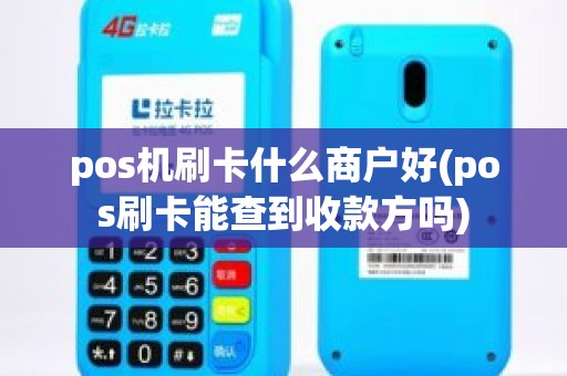 pos机刷卡什么商户好(pos刷卡能查到收款方吗)