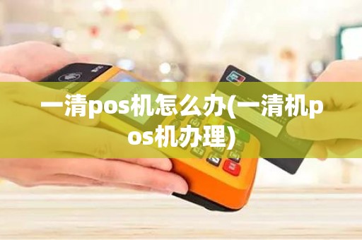 一清pos机怎么办(一清机pos机办理)
