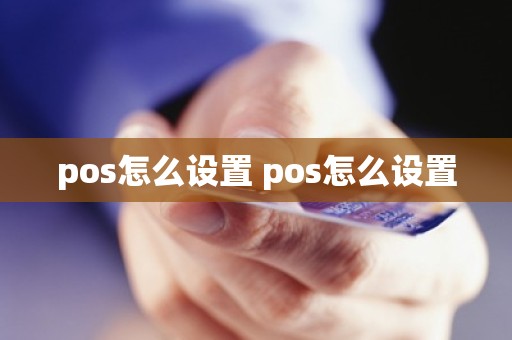 pos怎么设置 pos怎么设置