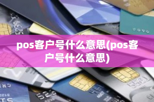 pos客户号什么意思(pos客户号什么意思)