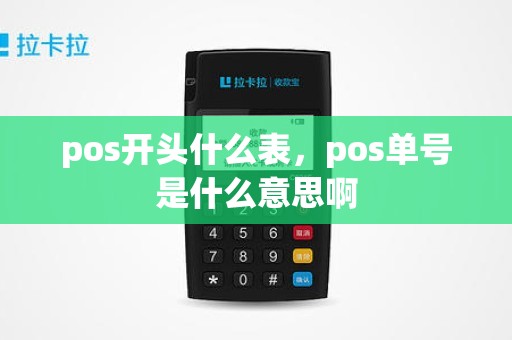 pos开头什么表，pos单号是什么意思啊