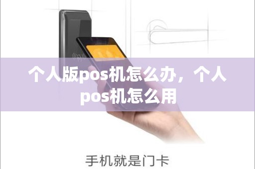 个人版pos机怎么办，个人pos机怎么用