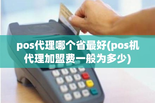 pos代理哪个省最好(pos机代理加盟费一般为多少)