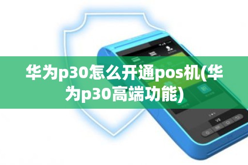华为p30怎么开通pos机(华为p30高端功能)