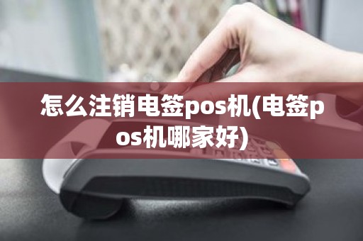 怎么注销电签pos机(电签pos机哪家好)