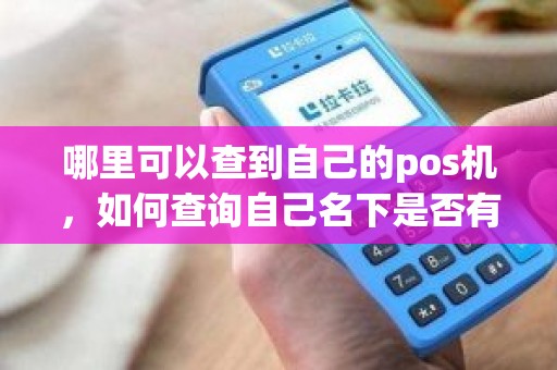 哪里可以查到自己的pos机，如何查询自己名下是否有pos机