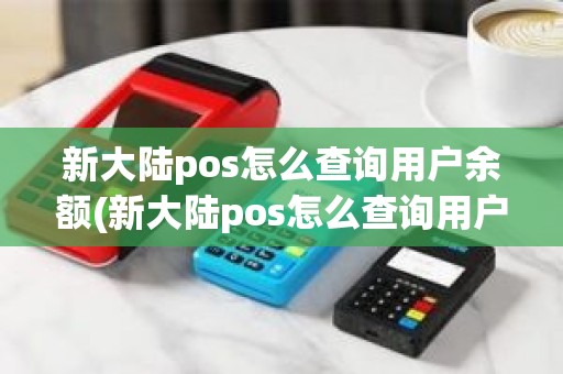 新大陆pos怎么查询用户余额(新大陆pos怎么查询用户余额)