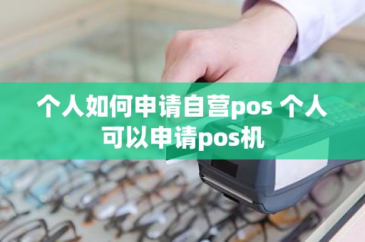 个人如何申请自营pos 个人可以申请pos机