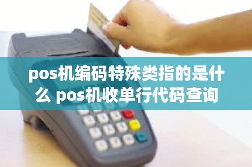 pos机编码特殊类指的是什么 pos机收单行代码查询