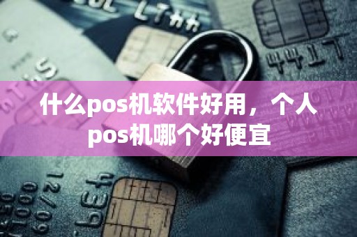 什么pos机软件好用，个人pos机哪个好便宜