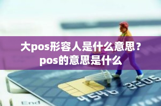 大pos形容人是什么意思？pos的意思是什么