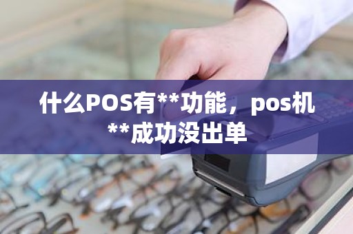 什么POS有**功能，pos机**成功没出单