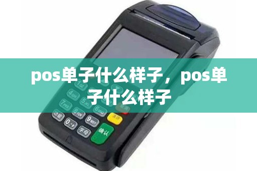 pos单子什么样子,pos单子什么样子