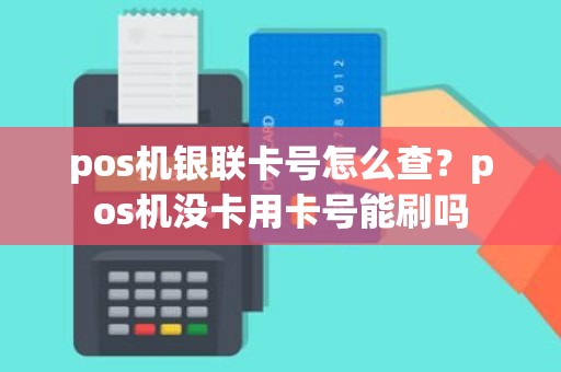 pos机银联卡号怎么查？pos机没卡用卡号能刷吗