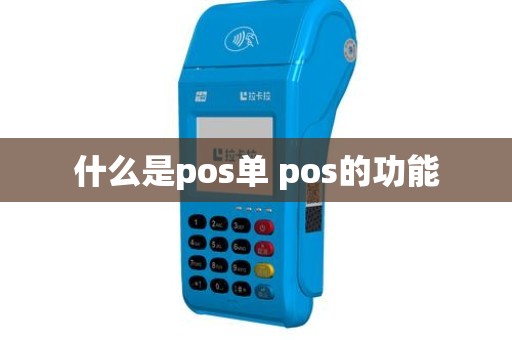 什么是pos单 pos的功能