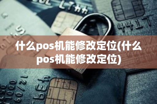 什么pos机能修改定位(什么pos机能修改定位)