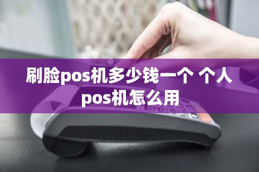 刷脸pos机多少钱一个 个人pos机怎么用
