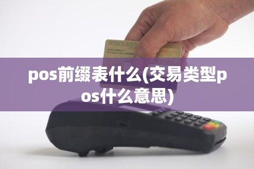 pos前缀表什么(交易类型pos什么意思)