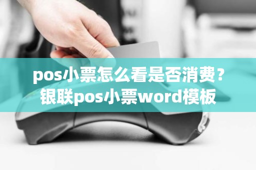 pos小票怎么看是否消费？银联pos小票word模板