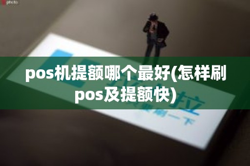 pos机提额哪个最好(怎样刷pos及提额快)