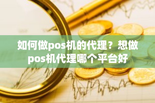 如何做pos机的代理？想做pos机代理哪个平台好