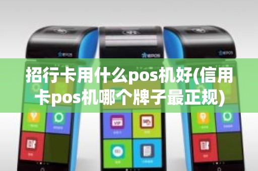 招行卡用什么pos机好(信用卡pos机哪个牌子最正规)