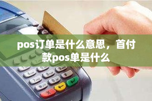 pos订单是什么意思，首付款pos单是什么