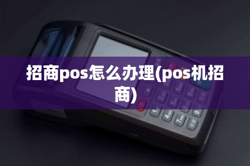 招商pos怎么办理(pos机招商)