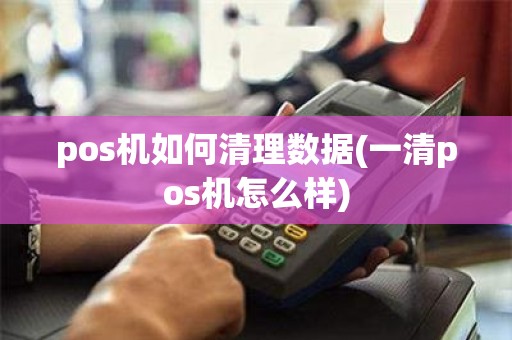 pos机如何清理数据(一清pos机怎么样)