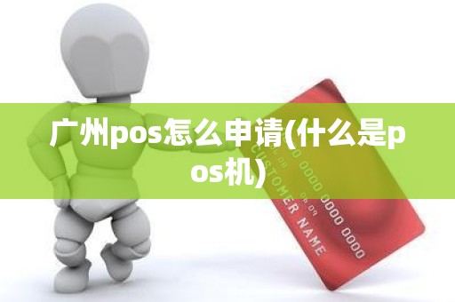 广州pos怎么申请(什么是pos机)