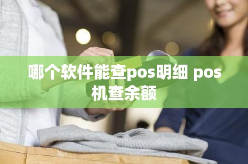 哪个软件能查pos明细 pos机查余额