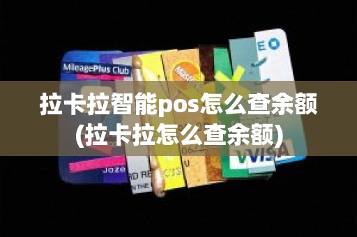 拉卡拉智能pos怎么查余额(拉卡拉怎么查余额)