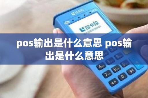 pos输出是什么意思 pos输出是什么意思