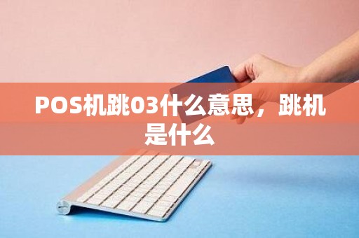 POS机跳03什么意思，跳机是什么