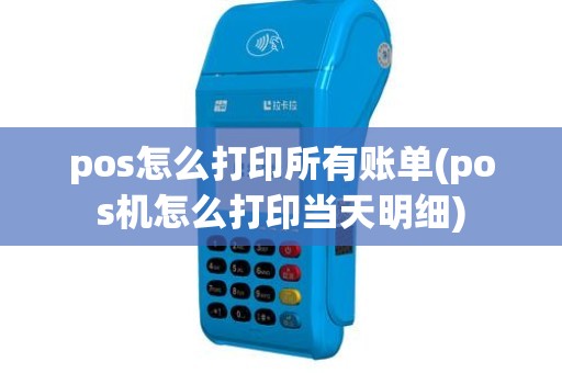 pos怎么打印所有账单(pos机怎么打印当天明细)