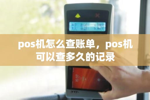 pos机怎么查账单，pos机可以查多久的记录