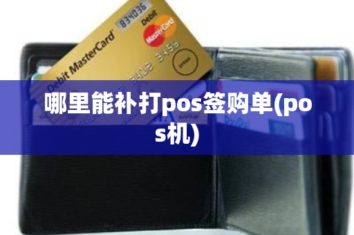 哪里能补打pos签购单(pos机)
